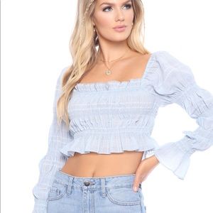 Fashion Nova Off The Shoulder Crop Top